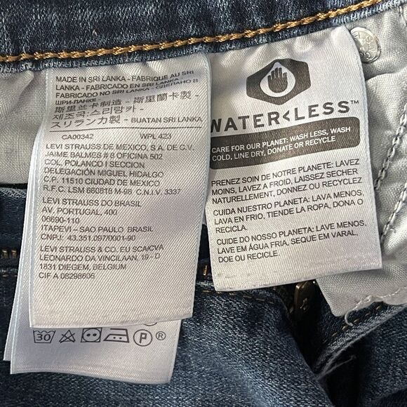 Levi’s SZ 12 Classic Boot Jeans Stretch 5-Pocket Mid-Rise Zip-Fly Blue Womens - Picture 9 of 12